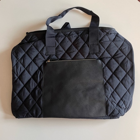 Quilted Weekender Bag in Black- Brand New! - Picture 2 of 7